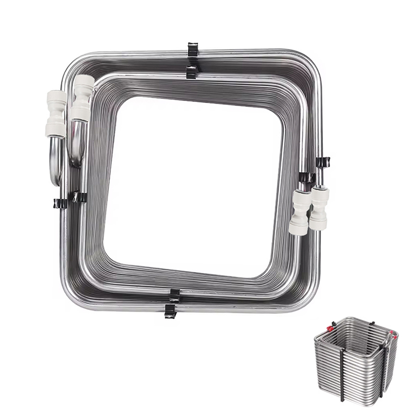 Push Fit Connector - Bobinas quadradas de aço inoxidável 304,