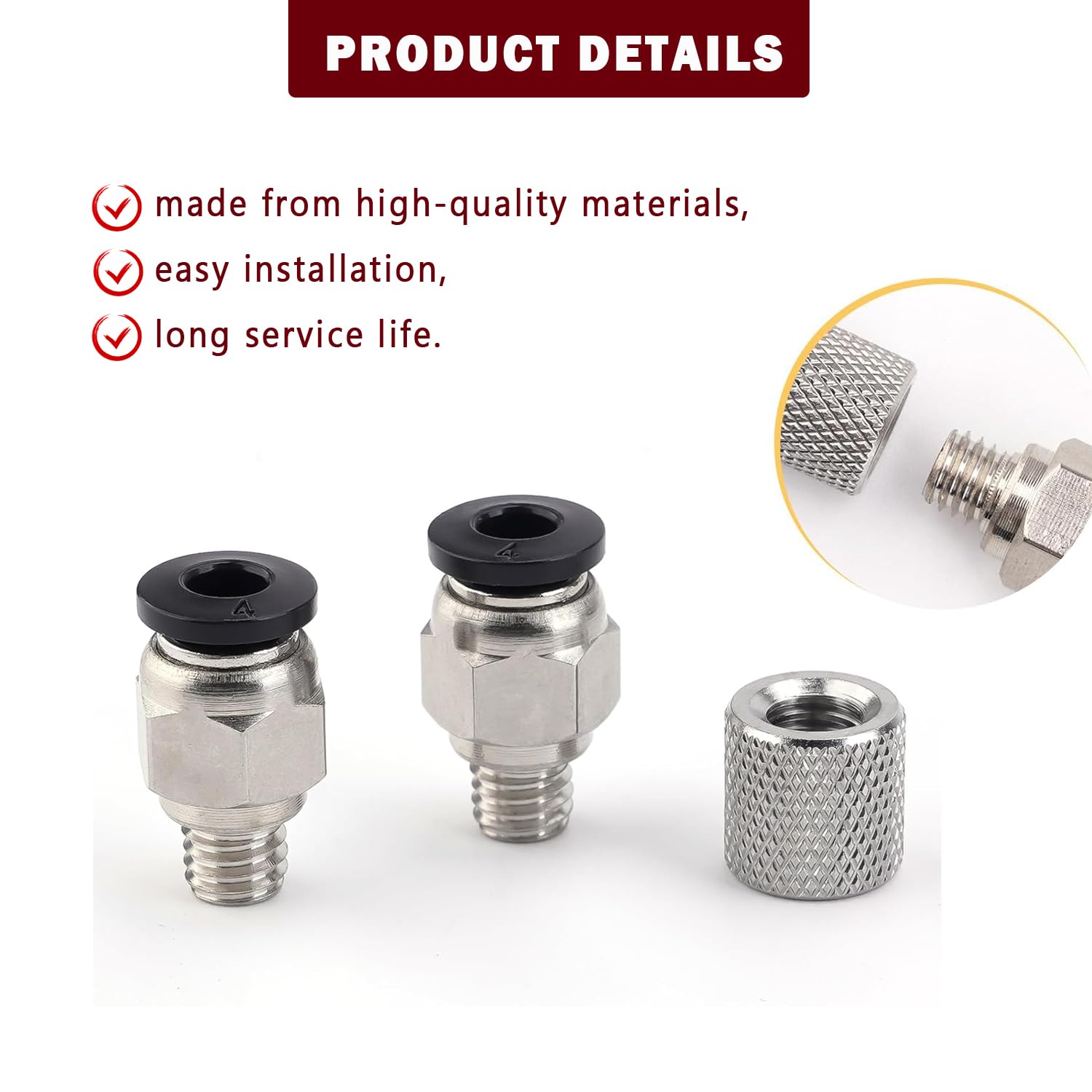 Conector de tubo ptfe atualiza - Ptfe Tape Thread avaliação e preço